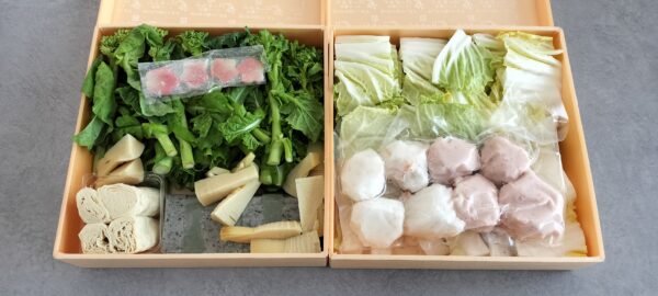 ハマグリ鍋野菜